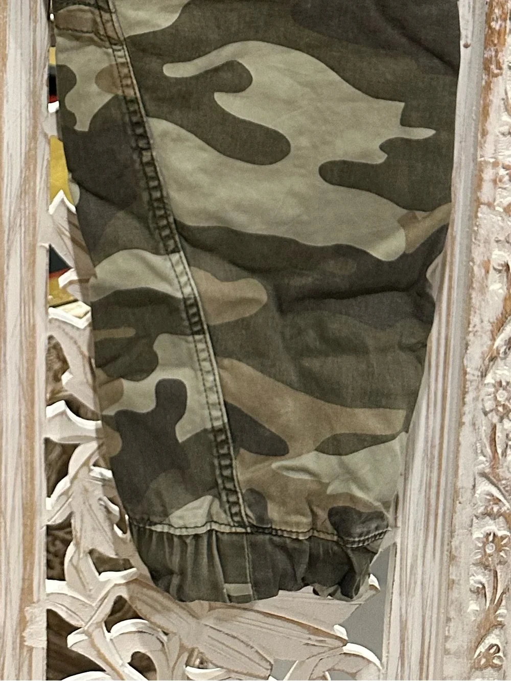 True Religion Men's jogger Camo Cargo Pants in Olive and Khaki